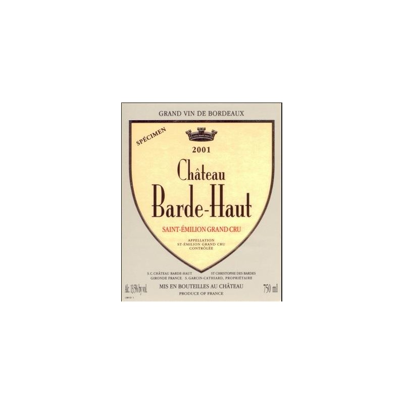 CHATEAU BARDE HAUT 2012
